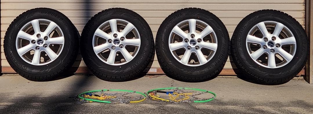 YOKOHAMA iceGUARD iG60 195/65 R15　チェーン付