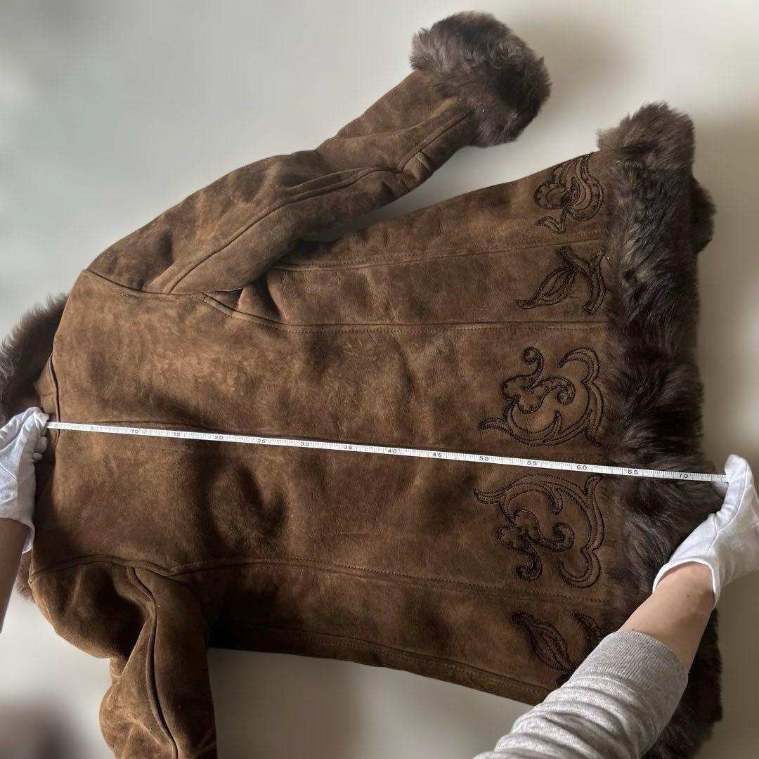 フランス製 ムートンファーコート