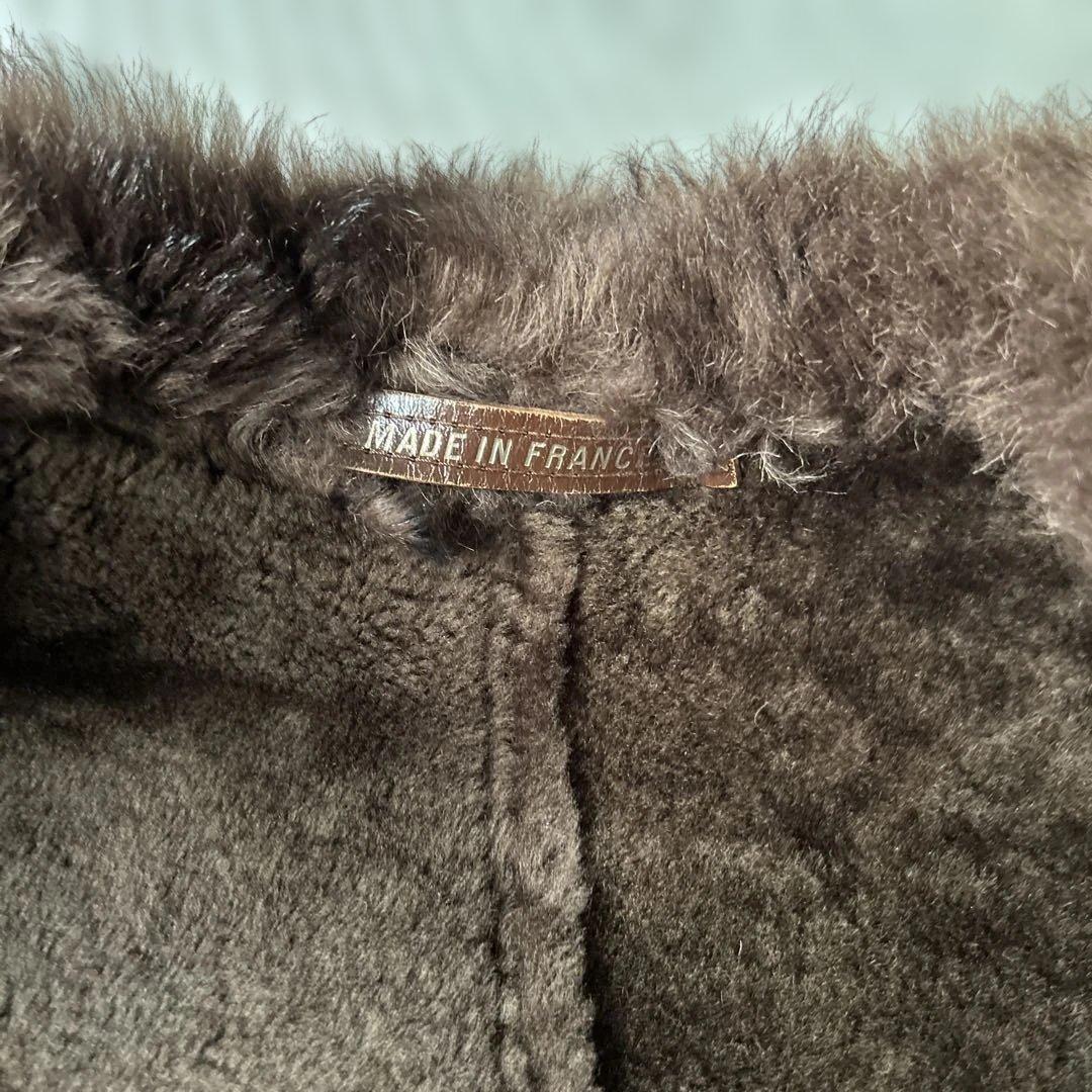 フランス製 ムートンファーコート
