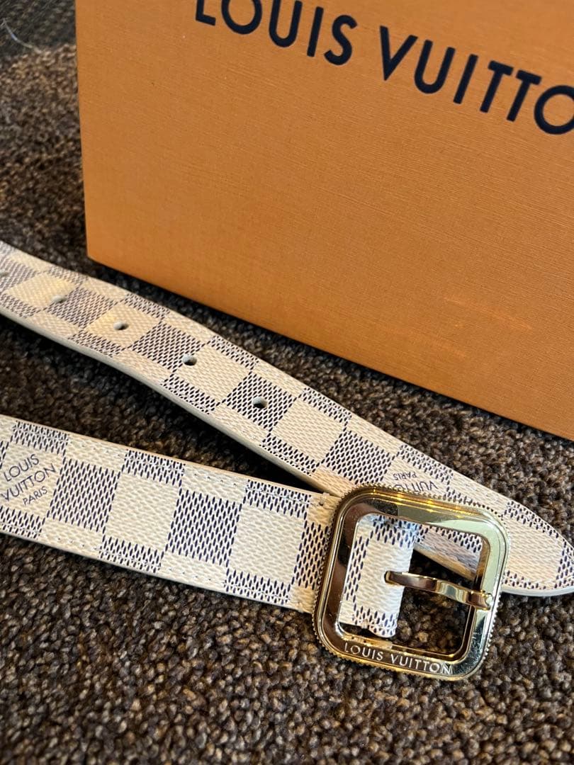 ちー　LOUIS VUITTON ダミエパターン ベルト