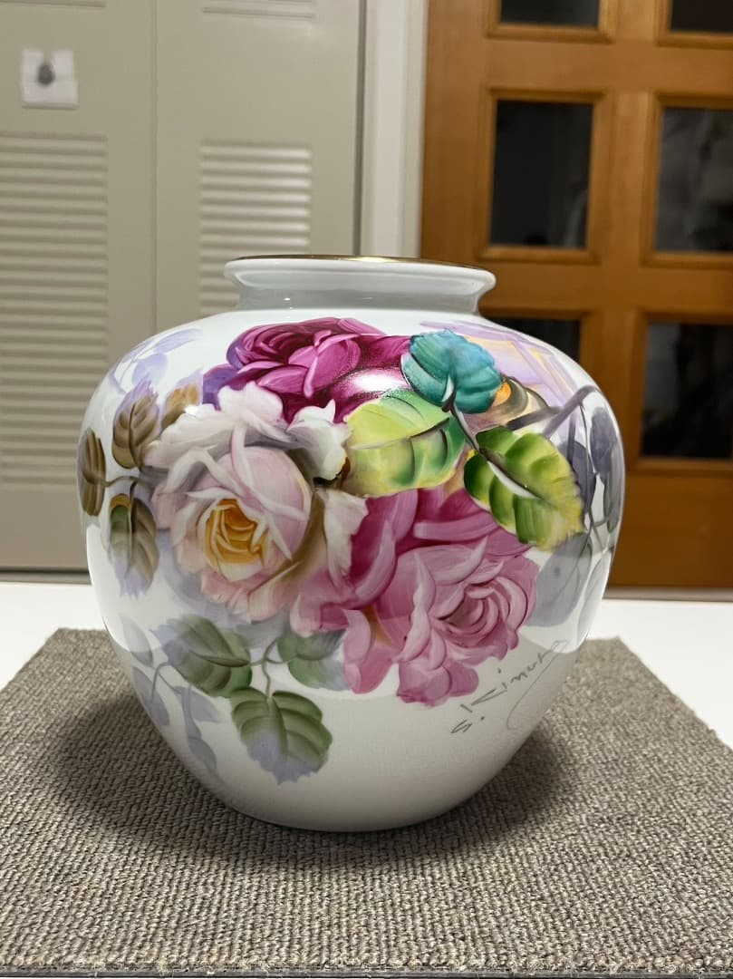 Noritake オールドノリタケ 木村義一 ハンドペイント バラ絵 花模様金彩