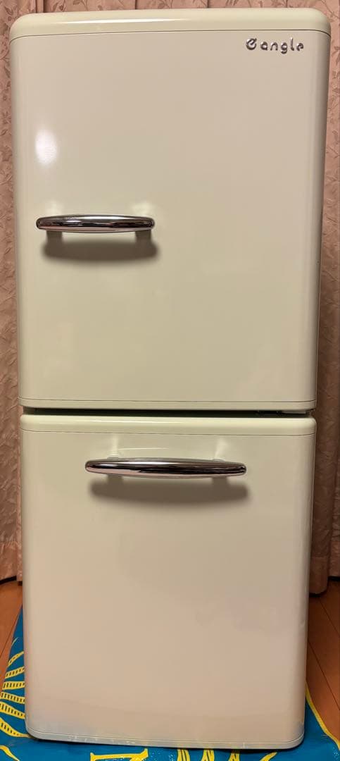 eangle冷凍冷蔵庫2019年製ANG-RE151-A1 グリーン送料込卵入れ