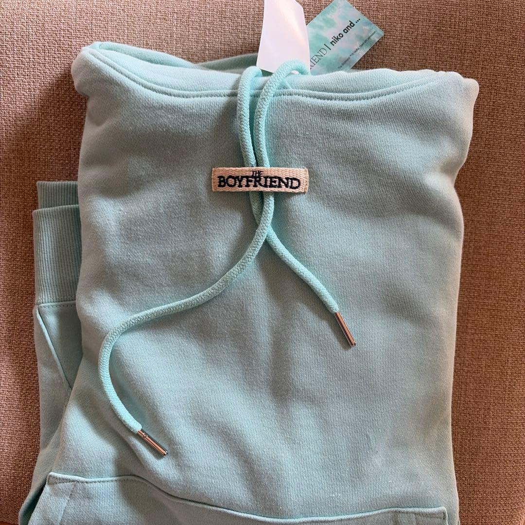 ボーイフレンド　ニコアンド　パーカー　ミント　M