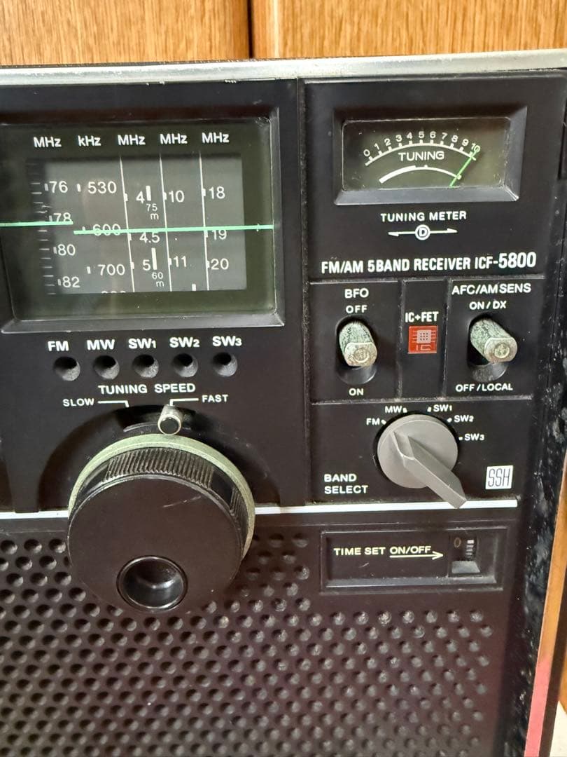 SONY スカイセンサーＩＣＦー５８００ 純正アダプタ付き　稼働