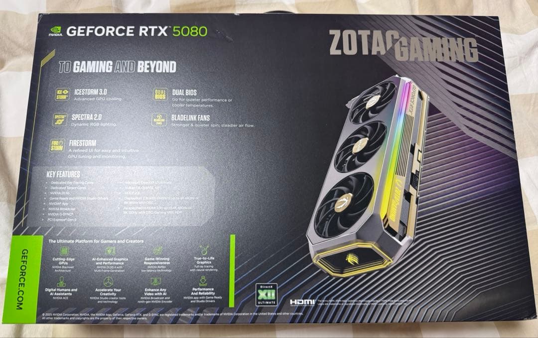グラフィックボード・グラボ・ビデオカード ZOTAC GAMING GeForce RTX 5080