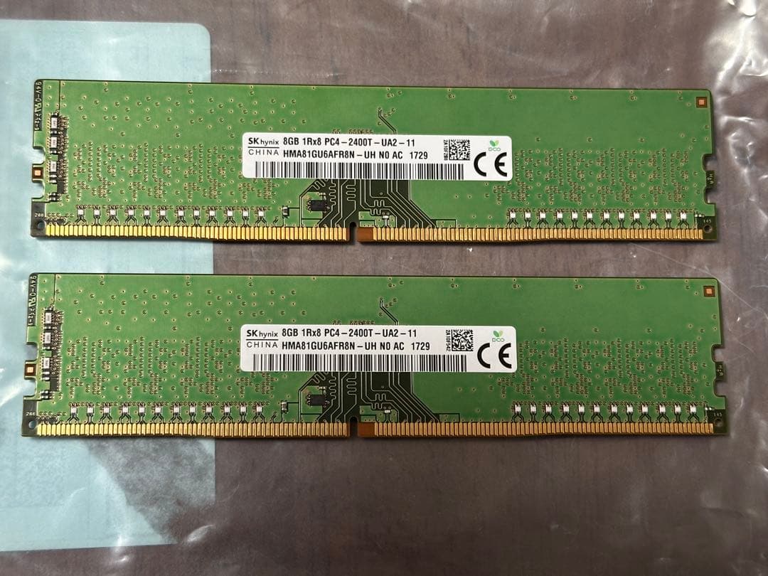 DDR4-2400 8GB×2枚 16GB HMA81GU6AFR8N-UH
