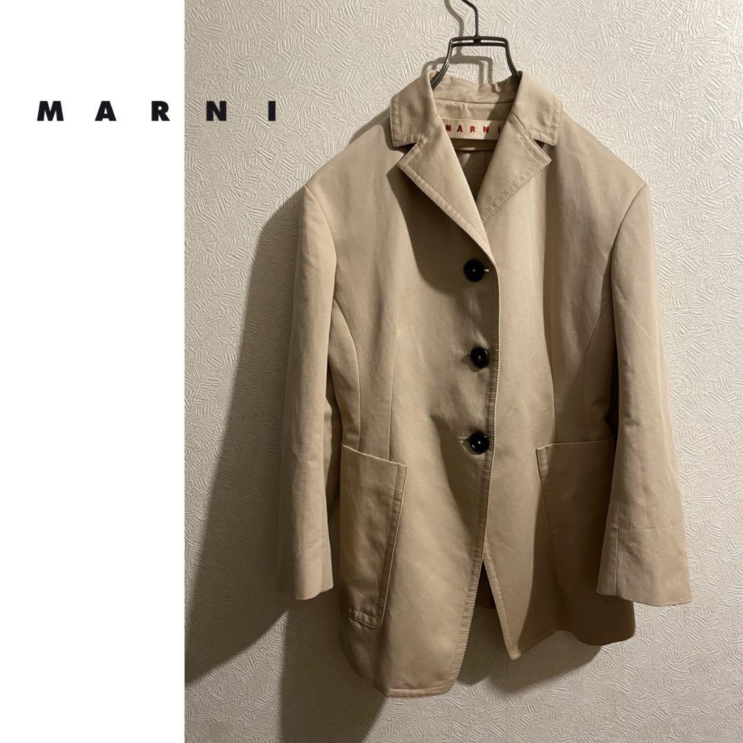 イタリア製 MARNI 3B ビッグ ポケット テーラード ジャケット