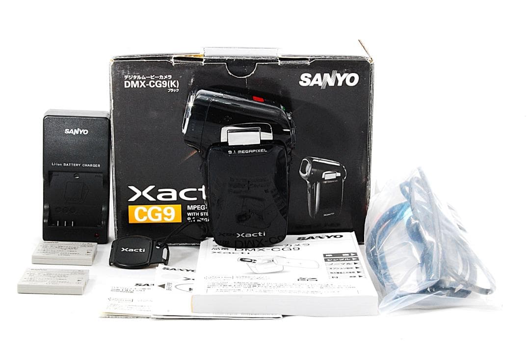 【フルセット/元箱】SANYO Xacti DMX-CG9バッテリー２個付 09