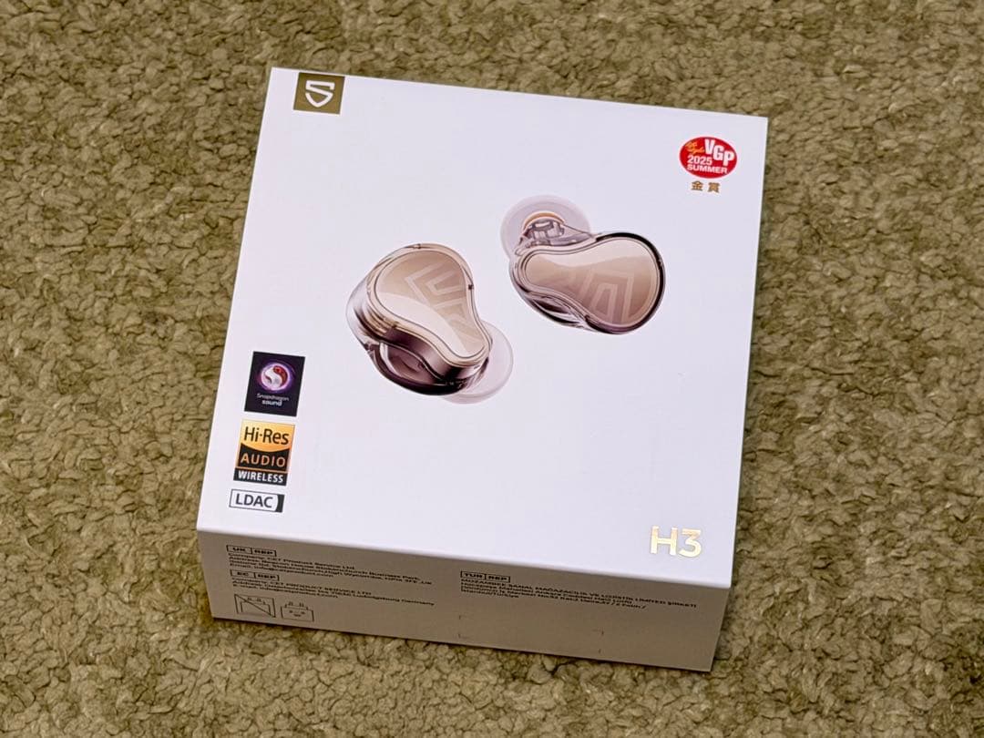 美品 SOUNDPEATS H3 ワイヤレスイヤホン