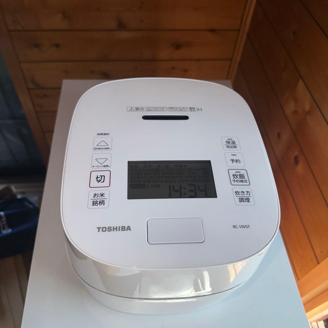 TOSHIBA RC-10VST 炊飯器 5合 ホワイト