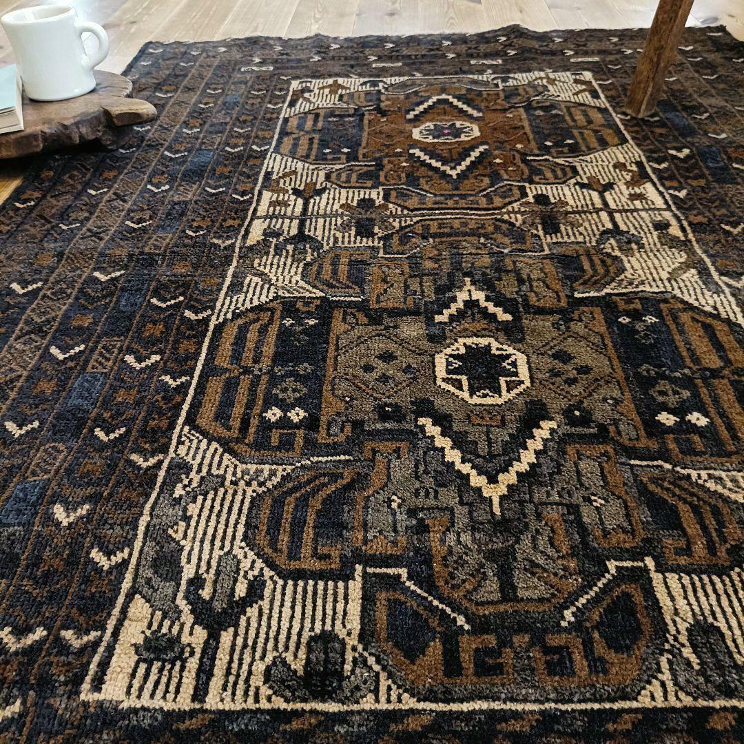 【※値下げご依頼】 アフガンラグ　ヴィンテージラグ トライバルラグ