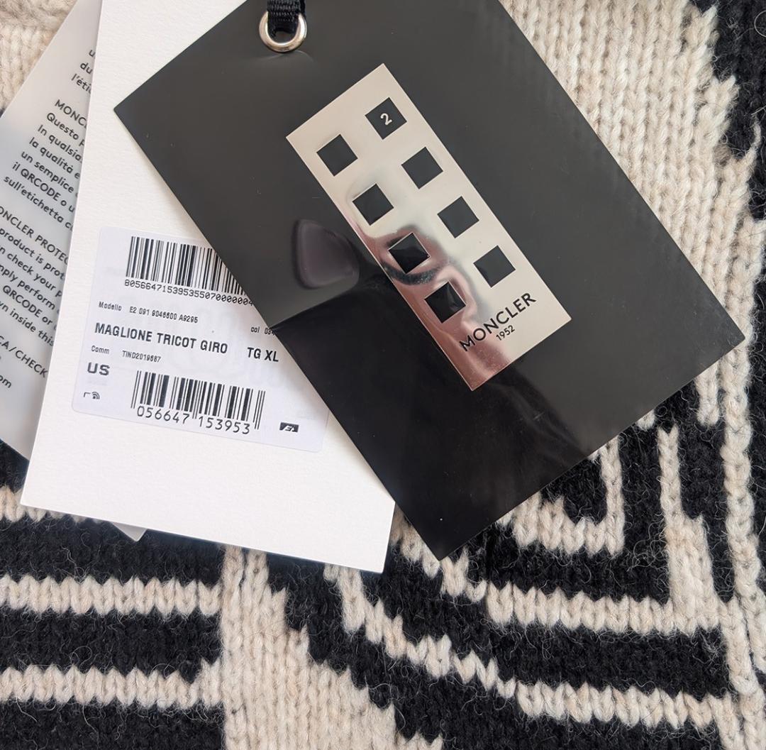 価格変更【タグ付】モンクレール ニット サイズXL メンズ MONCLER