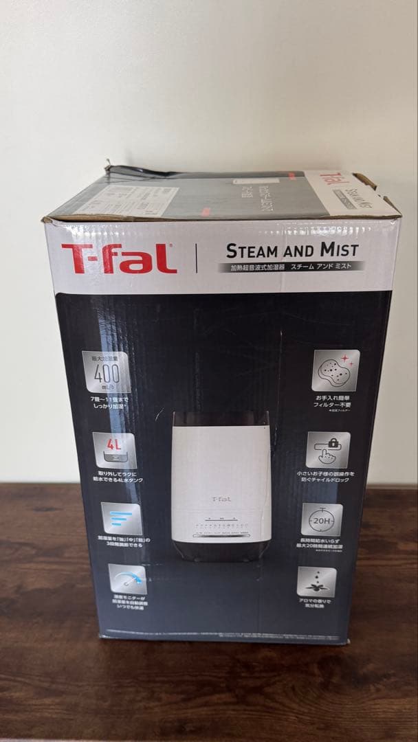 T-fal ハイブリット加湿器 ホワイト HD3040J0 (美品)