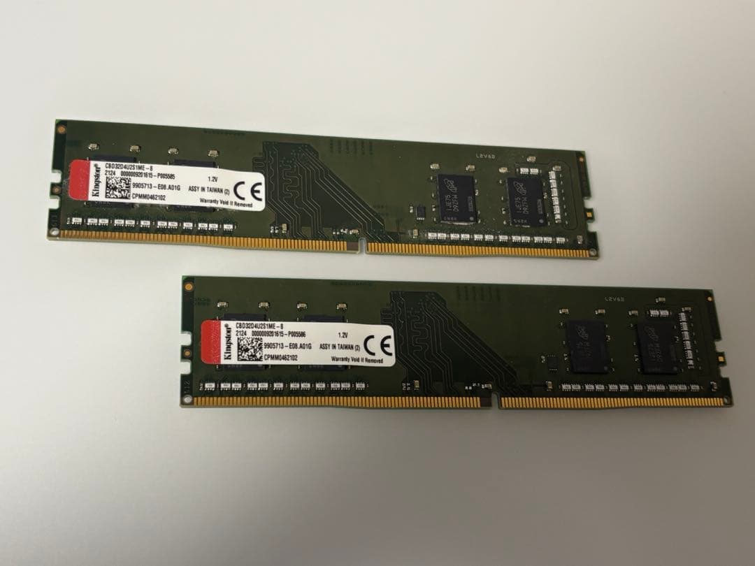 【中古・動作確認済】DDR4 3200MHz 16GB デスクトップ用 メモリ