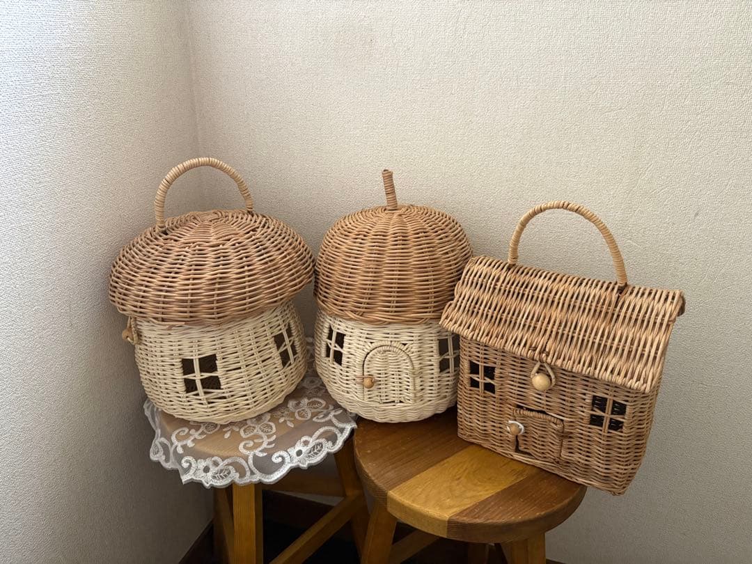 Salyuランタンバスケット3点セット　ナチュラルキッチン