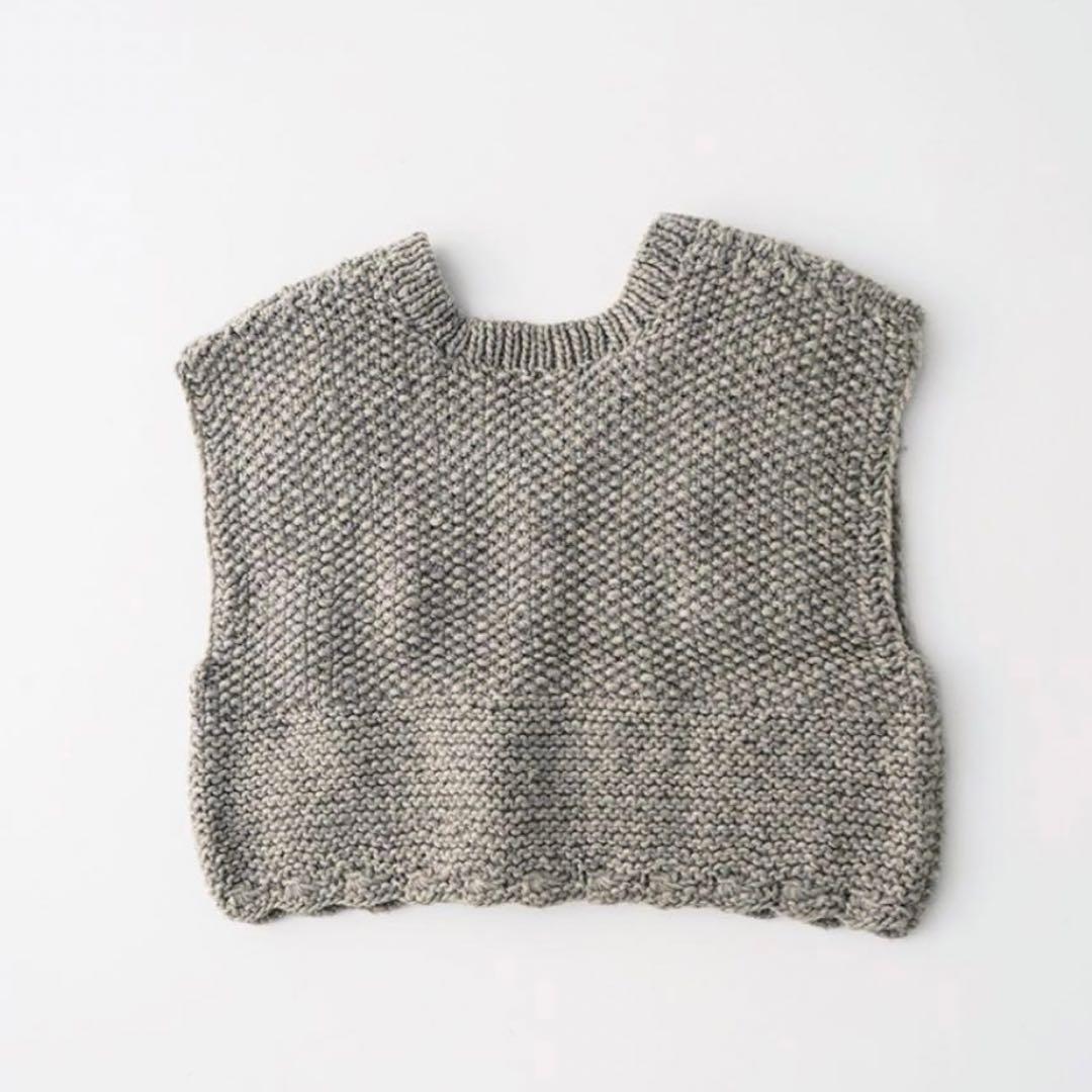 nest Robe ネストローブ ペルーボッブルニットベスト ベージュ