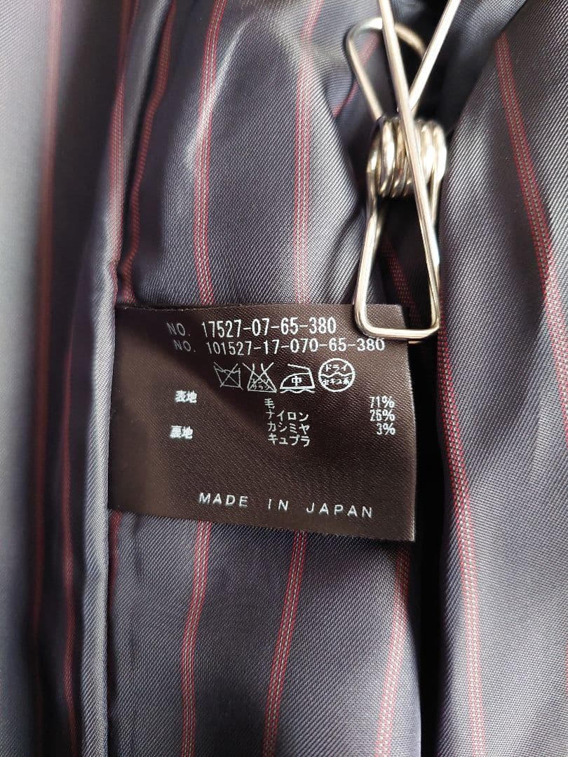 ✨極美品✨ANAYIカシミヤ テーラードジャケットコート 黒 シングルボタン