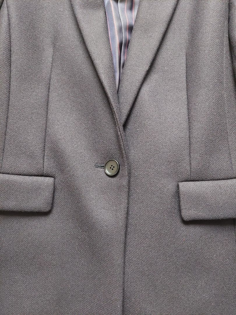 ✨極美品✨ANAYIカシミヤ テーラードジャケットコート 黒 シングルボタン