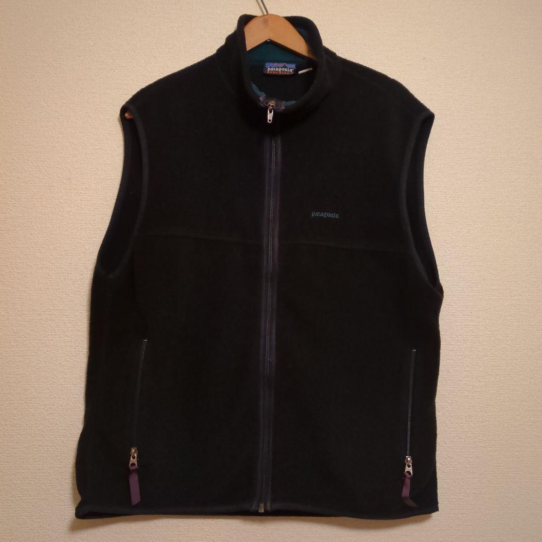 90s USA製 patagonia シンチラベスト ブラック L