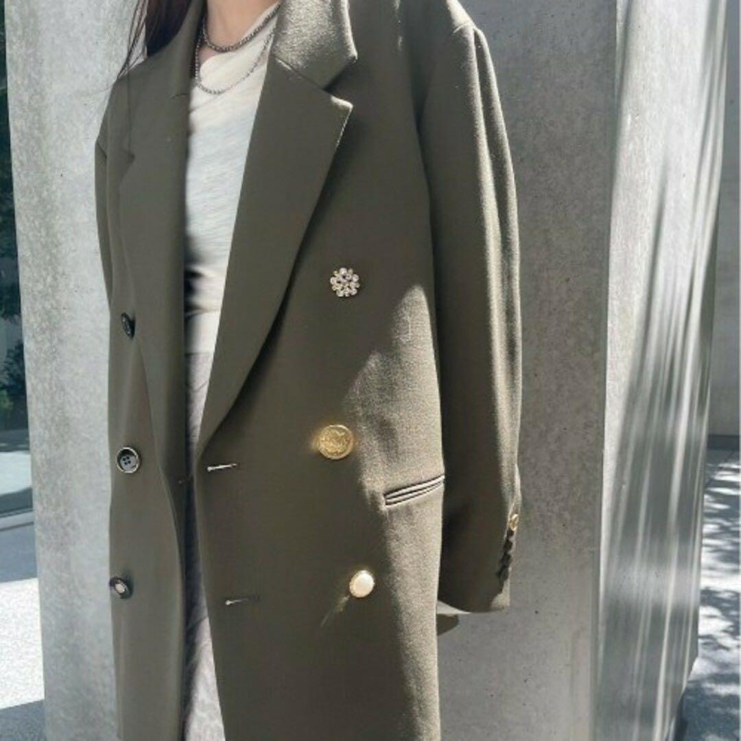 ジャケット・アウター Ameri EMBELLISH BUTTON PAPA TW JACKET