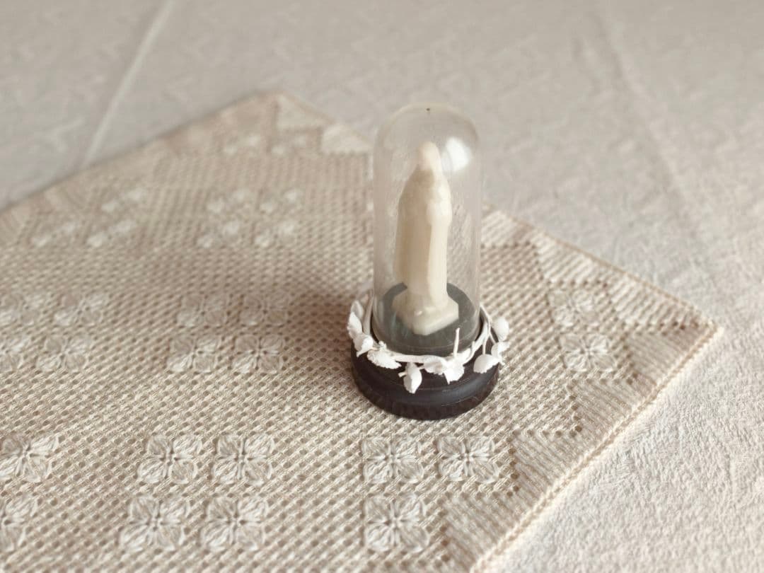 【チョコメルさま】vintage statue ❀ クリアドームと マリアさま