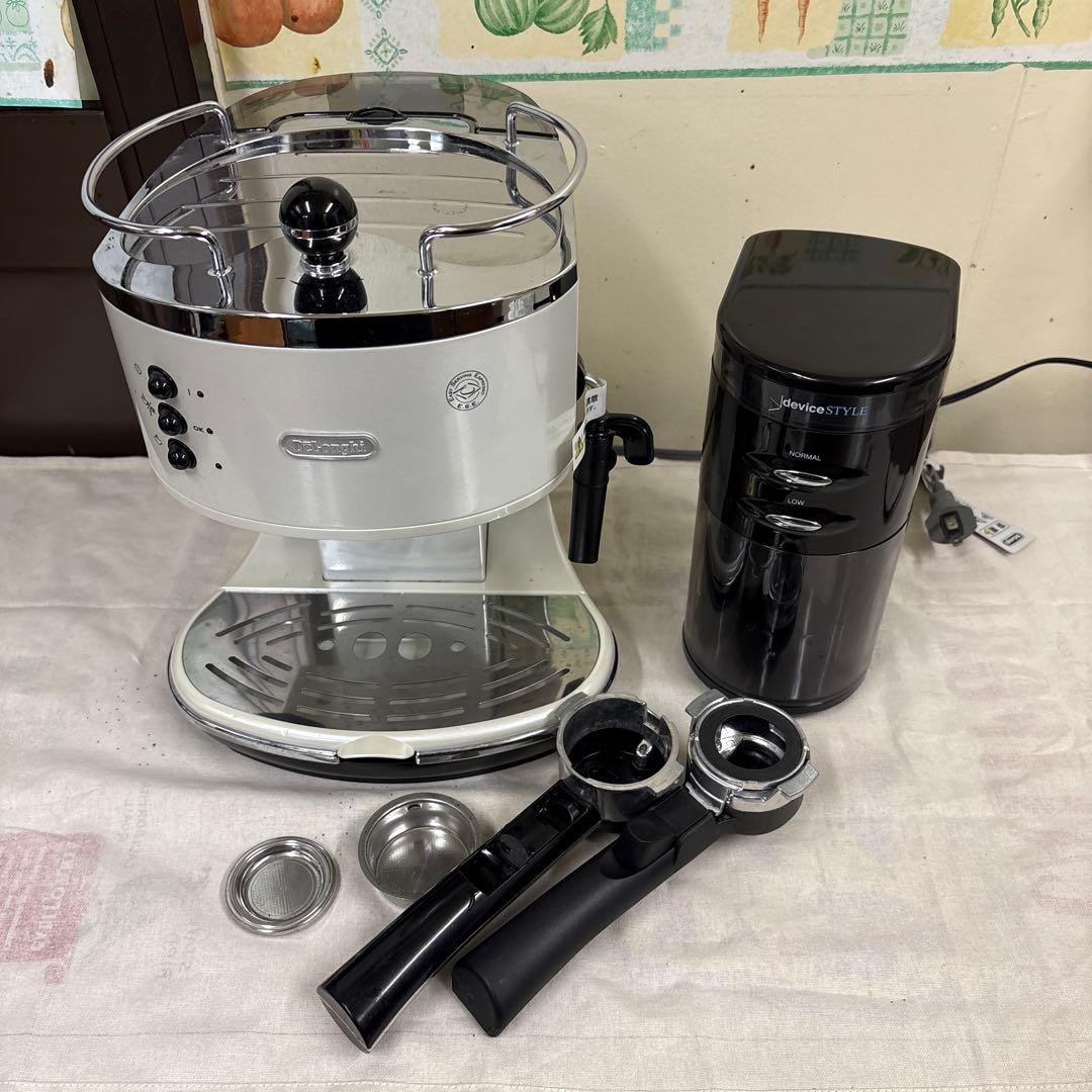 本日終了予定 デロンギ ECO310Ｗ グラインダー、ミルクピッチャー付