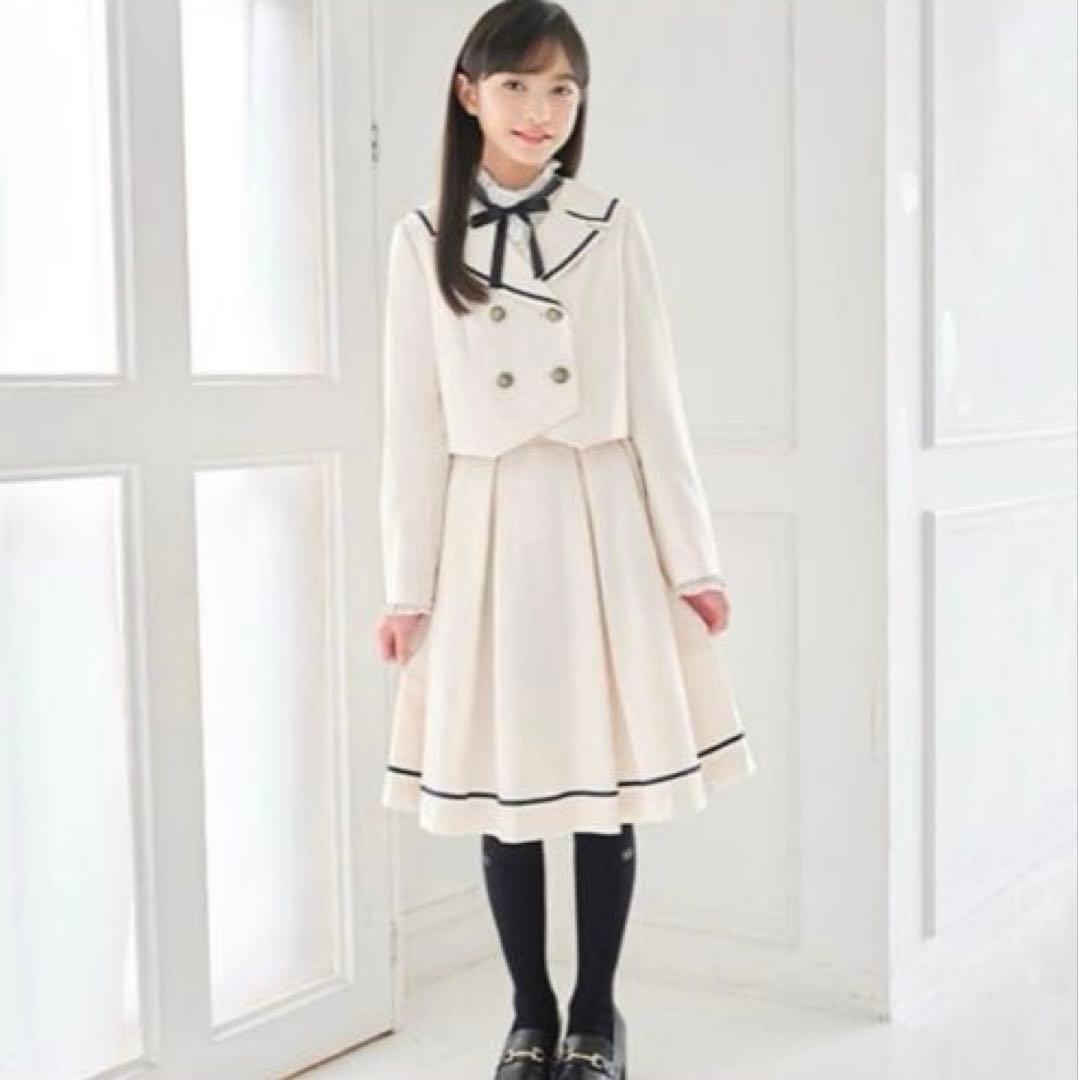 メゾピアノジュニア 卒服 M/150 セーラージャケット＆スカートセット