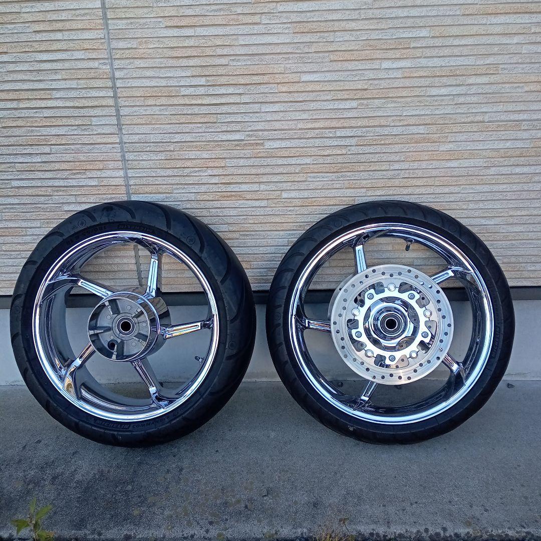カ*ス様 ハーレー ツーリング 5本スポークホイール 前後セット