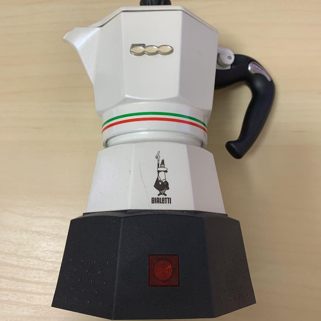 コーヒーメーカー・エスプレッソマシン BIALETTI Moka Elektrika Fiat 500 weiss