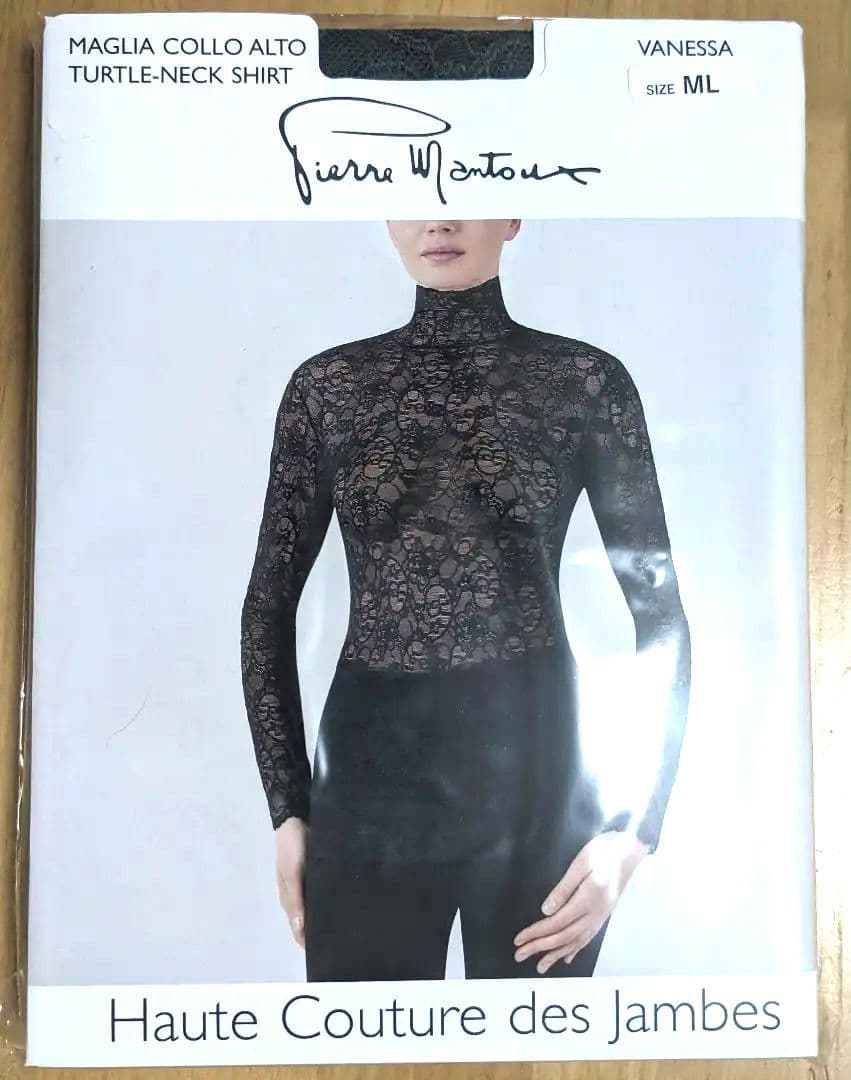 新品未開封　ピエールマントゥ　総レースハイネックプルオーバー　長袖　バネッサ