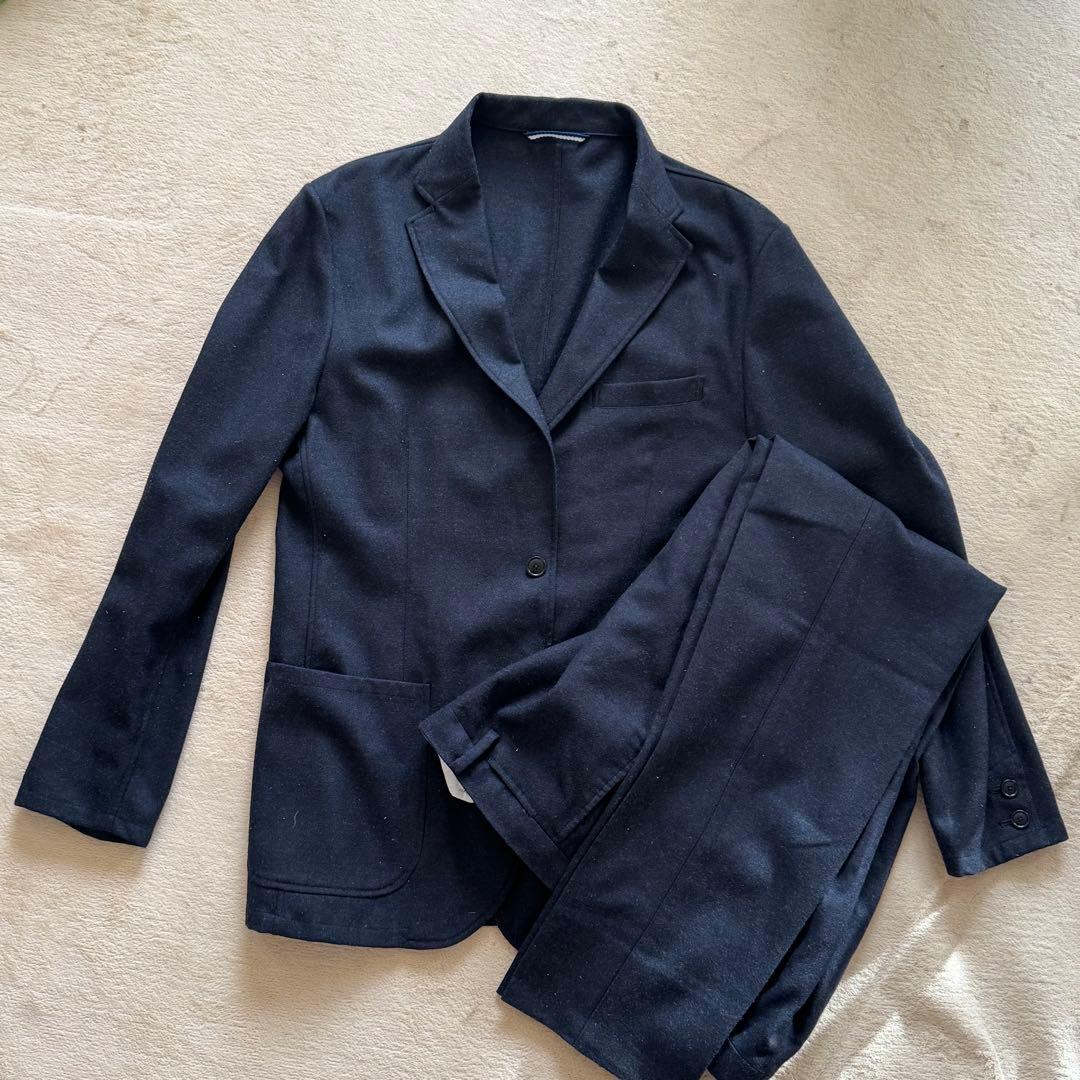 SHIPS ダークブルービジネススーツ セットアップ