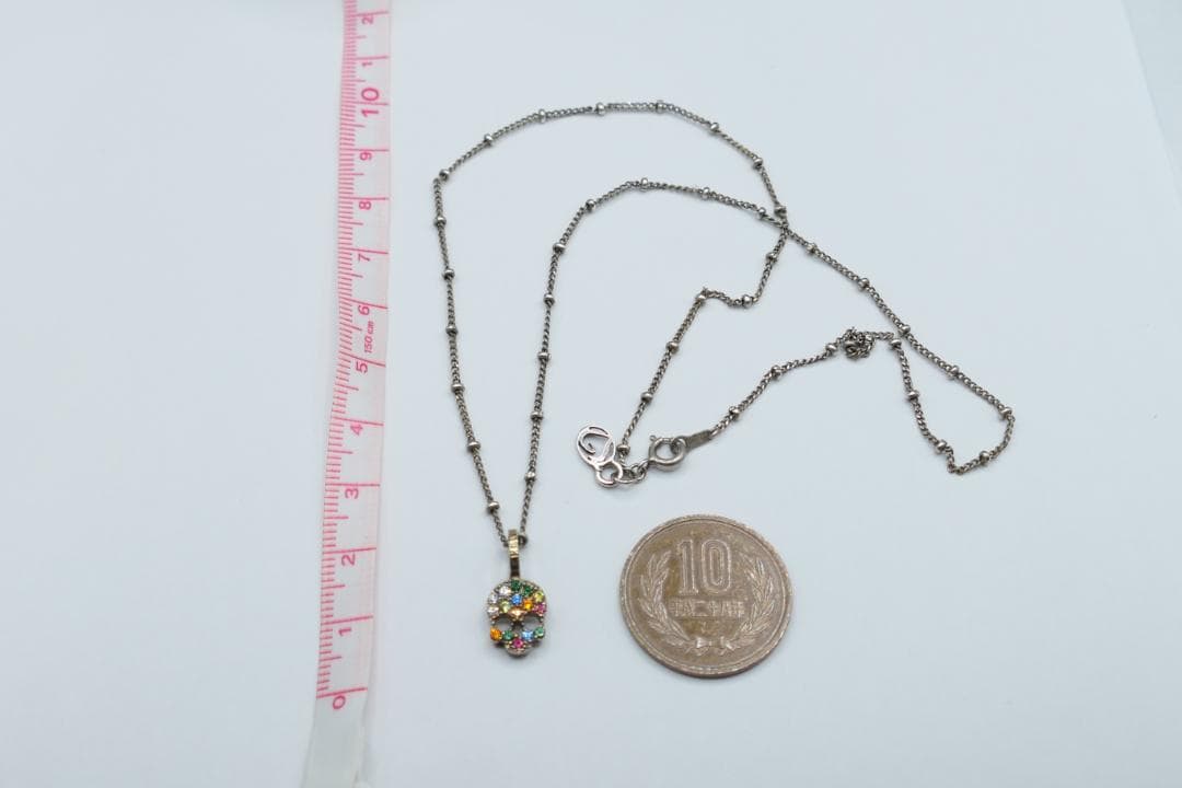 美品　ヴェルヴェットラウンジ　ストラクチャー　ペンダント スカル　ネックレス