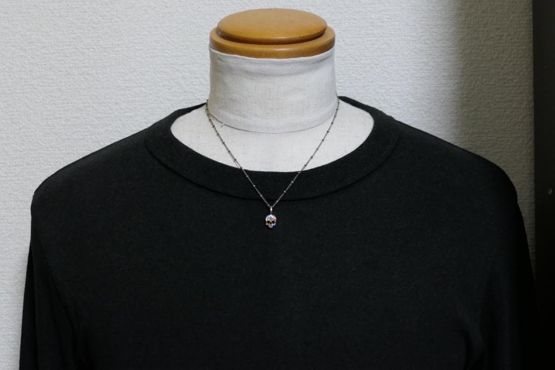 美品　ヴェルヴェットラウンジ　ストラクチャー　ペンダント スカル　ネックレス