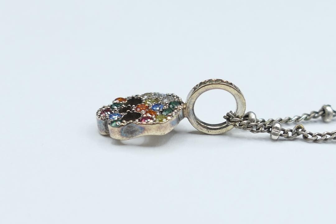 美品　ヴェルヴェットラウンジ　ストラクチャー　ペンダント スカル　ネックレス