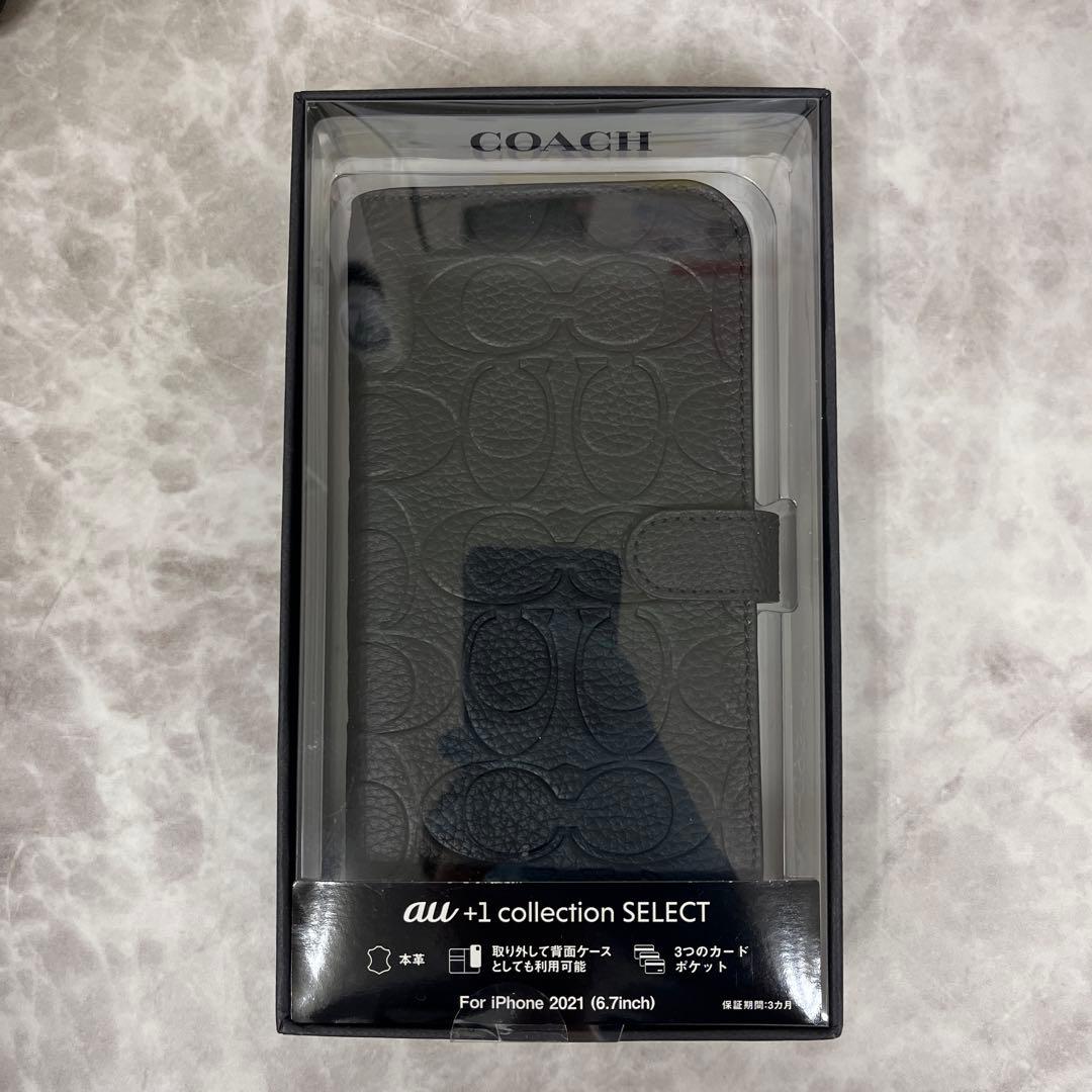 COACH iPhone 2021用手帳型ケース ブラック