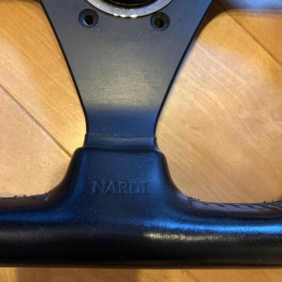 NARDI ND ステアリングホイール ブラック　レザー　Dタイプ