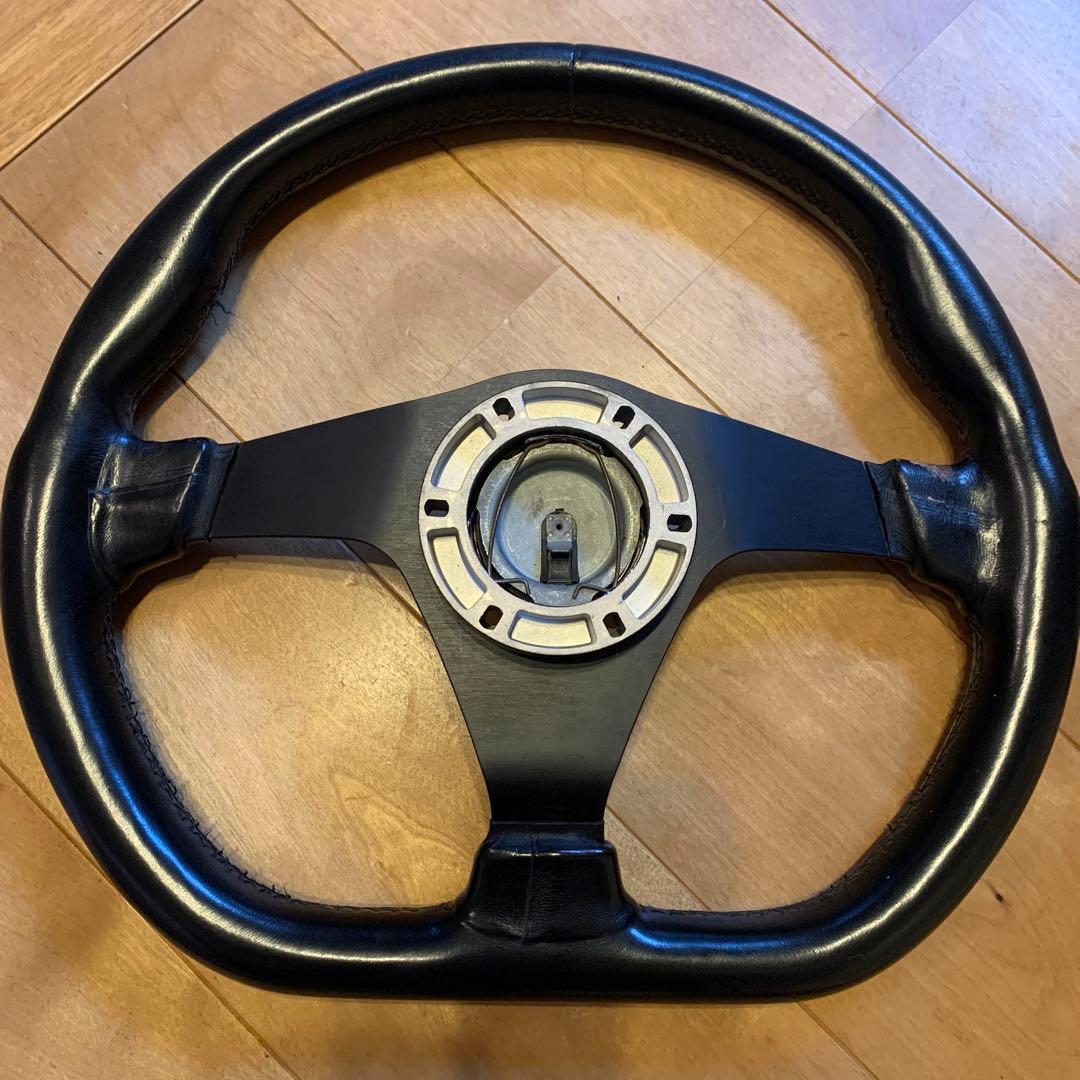 NARDI ND ステアリングホイール ブラック　レザー　Dタイプ