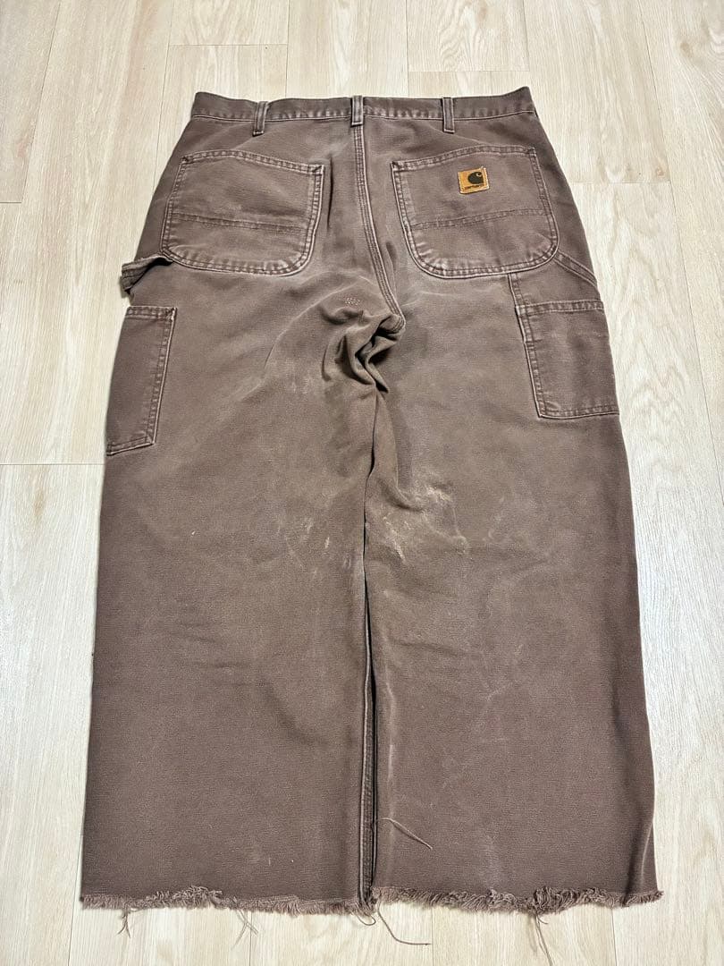 carhartt カーハート ダック地パンツ　ペインターパンツ ブラウン 太パン