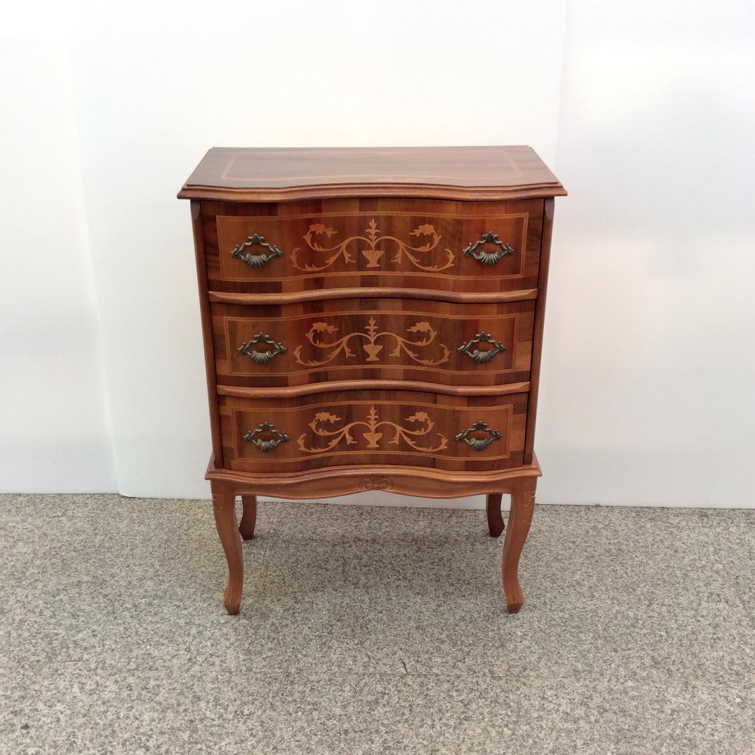 アンティーク調 猫脚 ３段チェスト キャビネット サイドボード