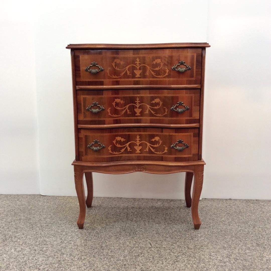 アンティーク調 猫脚 ３段チェスト キャビネット サイドボード