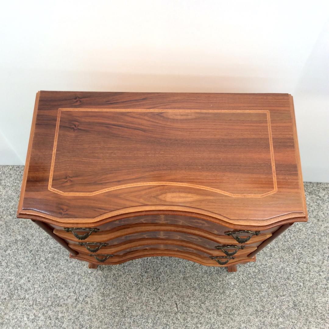 アンティーク調 猫脚 ３段チェスト キャビネット サイドボード