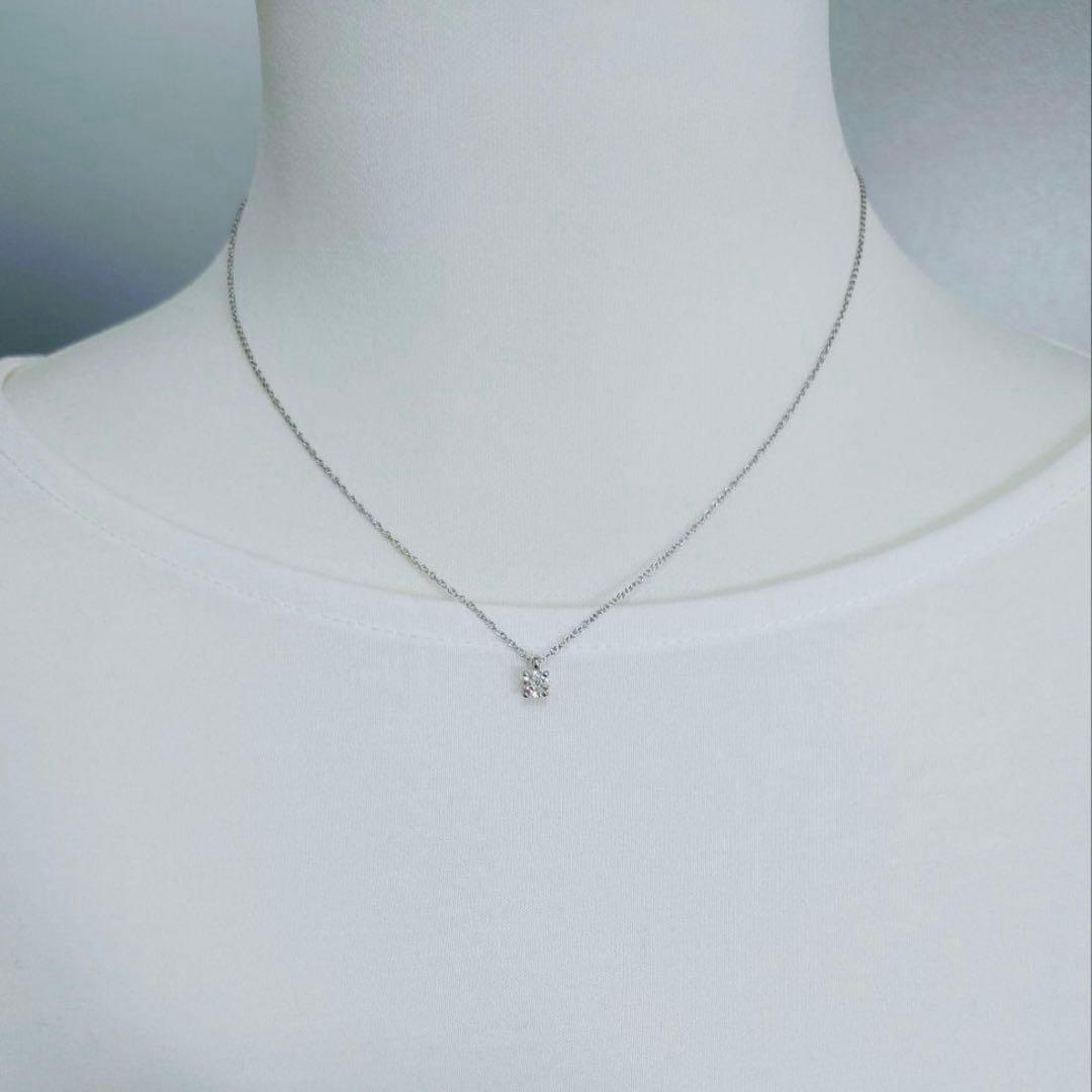 ティファニー Pt950 ソリティア　ダイヤモンド　ネックレス　プラチナ