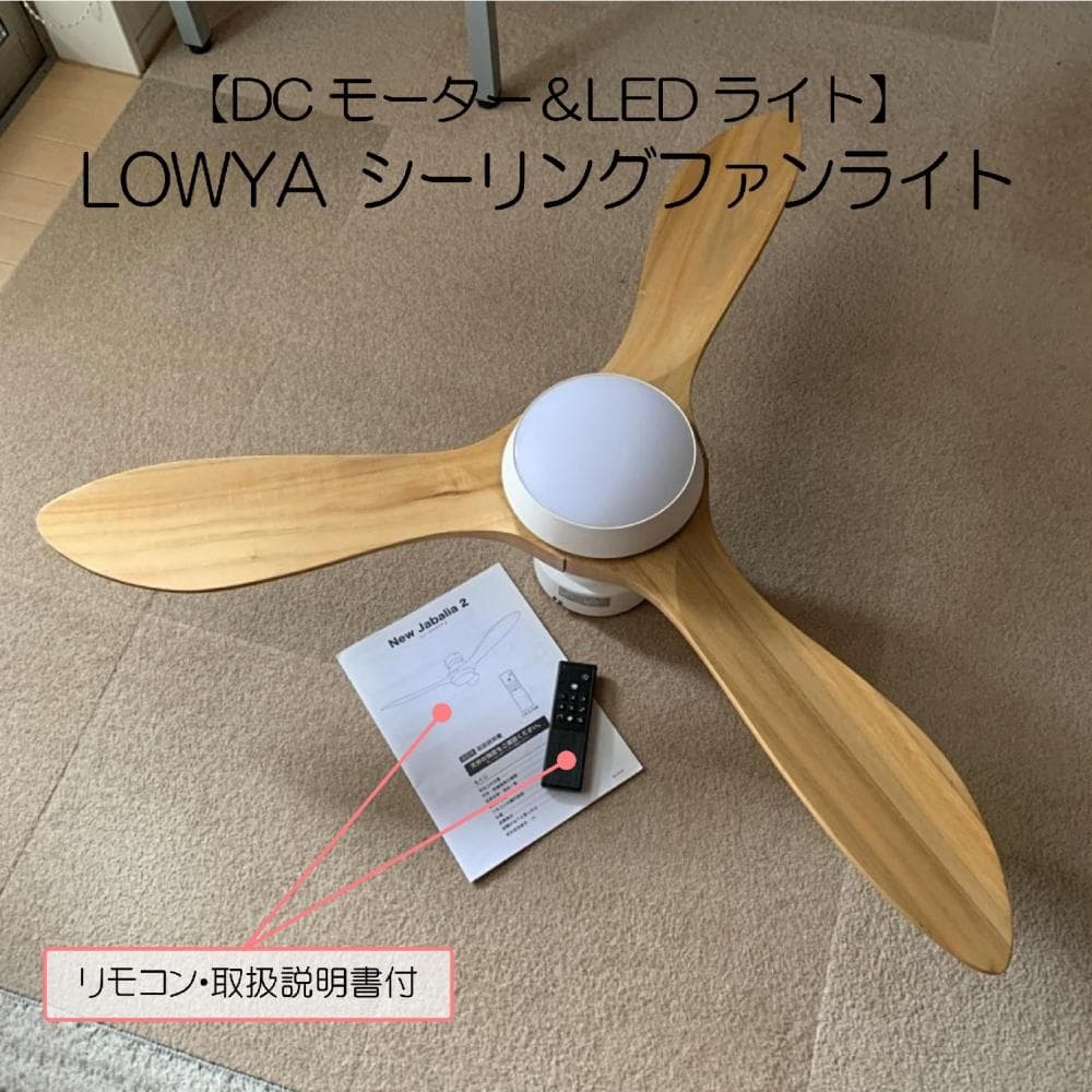 LOWYA シーリングファンライト New Jabalia 2