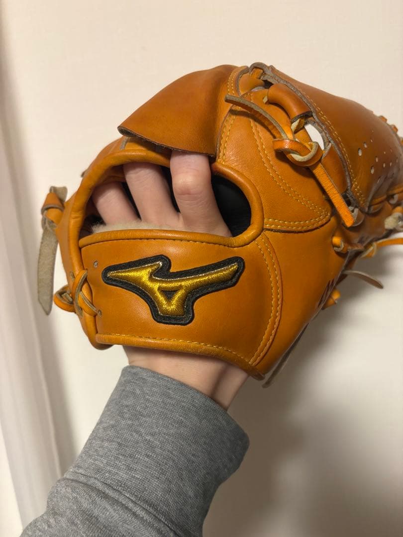 Mizuno pro 軟式グローブ オレンジ　投手用