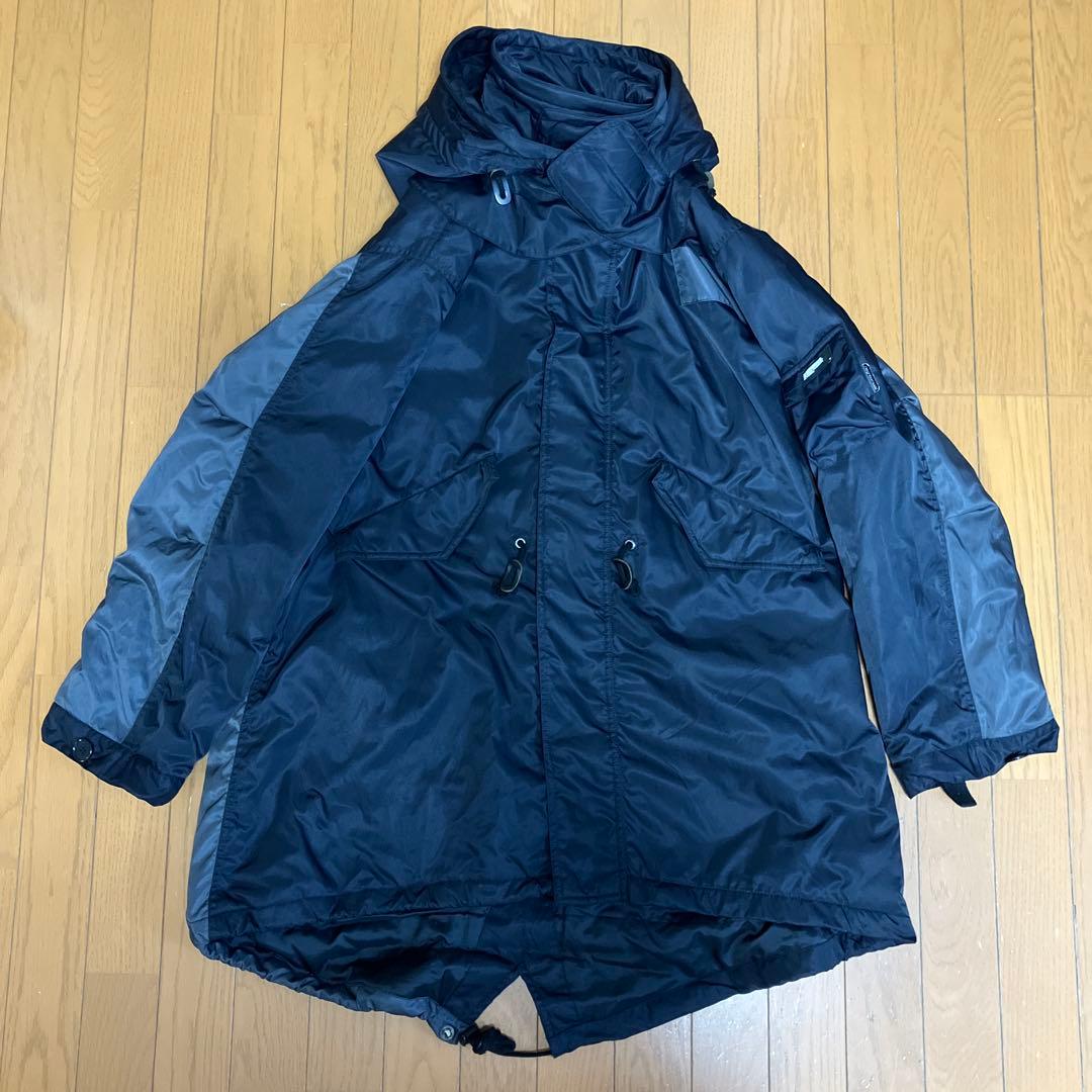 【レア】neighborhood ナイロンモッズコート フィッシュテイルブラック