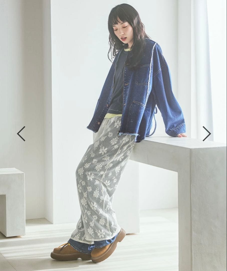 ニコアンド ［NKJ 2026SS］エンジニアリメイクデニムジャケット