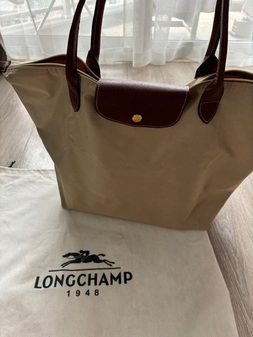Longchamp プリアージュ ベージュ L