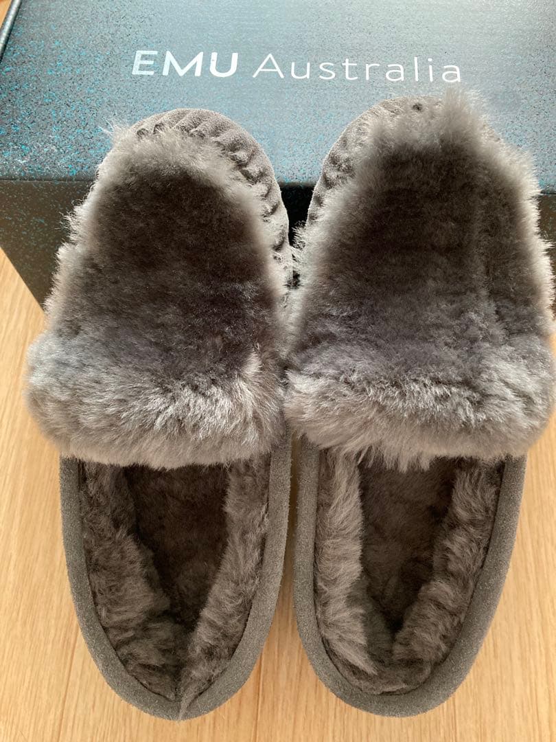 EMU Australia チャコール モカシン超美品