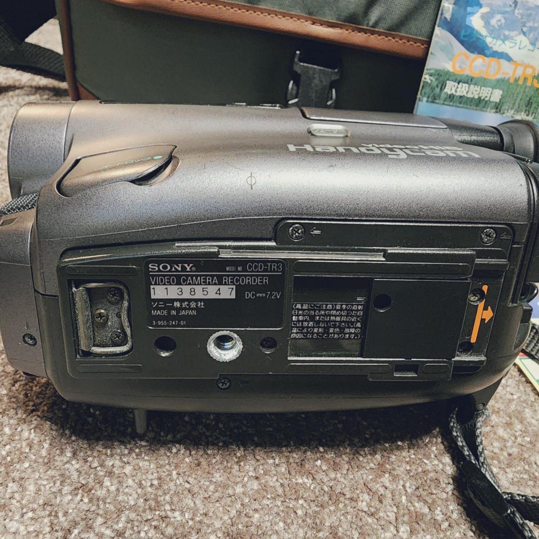 ★動作確認済★ SONY Hi8 高画質 ビデオカメラ 説明書 付き