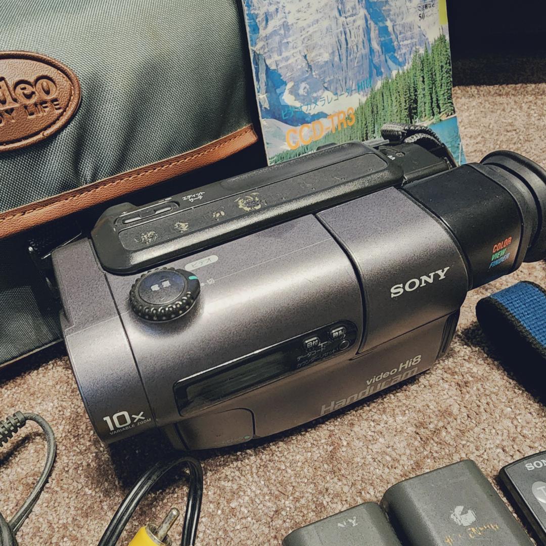 ★動作確認済★ SONY Hi8 高画質 ビデオカメラ 説明書 付き